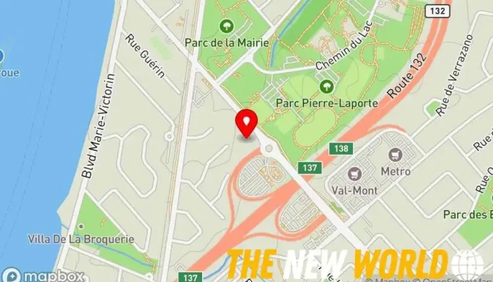 map of 210 boul De Montarville Bur 2020 Certified public accountant in Boucherville