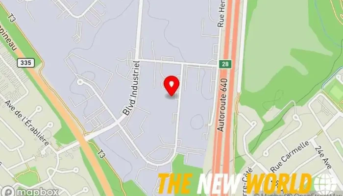 map of 2K Transport Inc. Transportation service in Bois-des-Filion