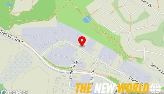 map of 62 Degrees North Inc. Health consultant, Medical supply store, Occupational health service, Occupational medical physician in Yellowknife