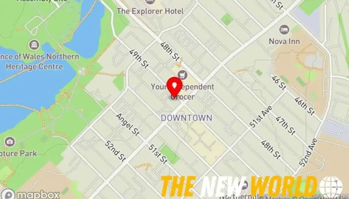 map of Akaitcho Business Development Non-governmental organization in Yellowknife