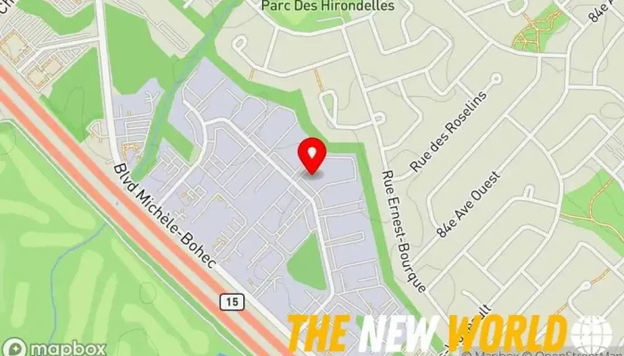 map of Alain Foucault CPA inc. Certified public accountant in Blainville