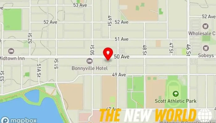 map of Alberta Court of Justice - Bonnyville City courthouse in Bonnyville