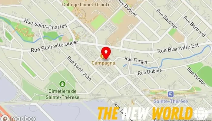 map of Algo Design Software company, Payroll service in Sainte-Thérèse