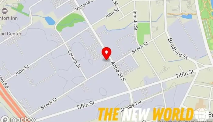 map of Allegra Marketing Print Mail Print shop, Commercial printer, Corporate gift supplier, Custom label printer, Digital printer, Digital printing service, Direct mail advertising, Graphic designer, Mailing service, Marketing consultant in Barrie
