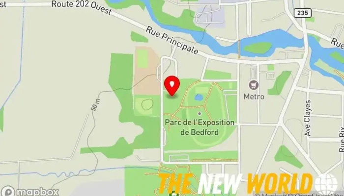 map of ARÉNA BEDFORD Arena in Bedford