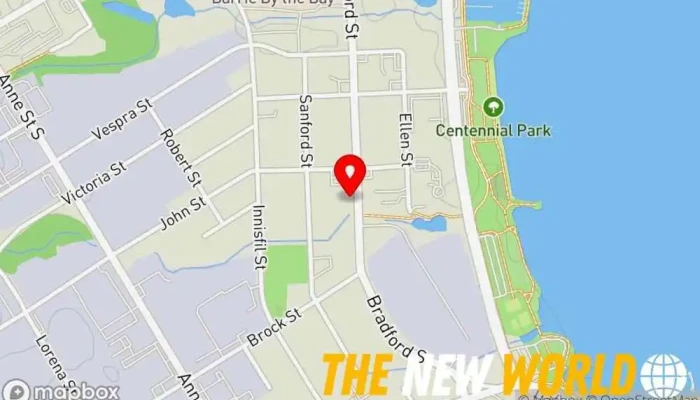 map of Armour Technology Solutions Computer support and services in Barrie