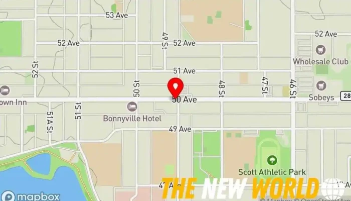 map of ATB Financial Bank, ATM, Credit union, Financial consultant in Bonnyville