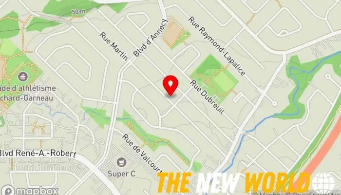 map of Aura Web Solutions Consultant, Computer support and services, Software company, Website designer in Blainville