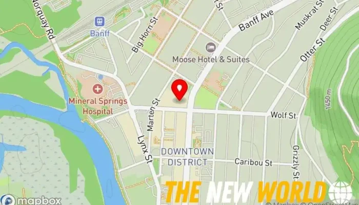 map of Baker Tilly Banff Accounting firm, Certified public accountant in Banff