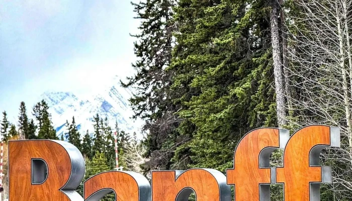 Banff Town Sign -  Mountain - Banff