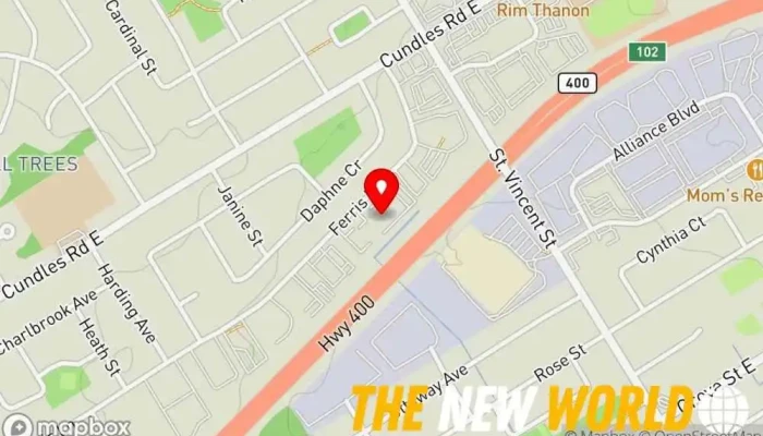 map of Barriston Law Law firm, Business to business service, Employment attorney, Estate planning attorney, Family law attorney, Legal services, Mediation service, Meditation center, Real estate attorney, Trial attorney in Barrie