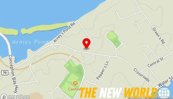 map of Bay Roberts Public Library Public library in Bay Roberts