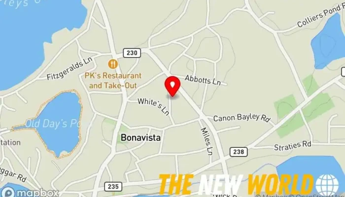 map of Baycation Nl Lodging in Bonavista