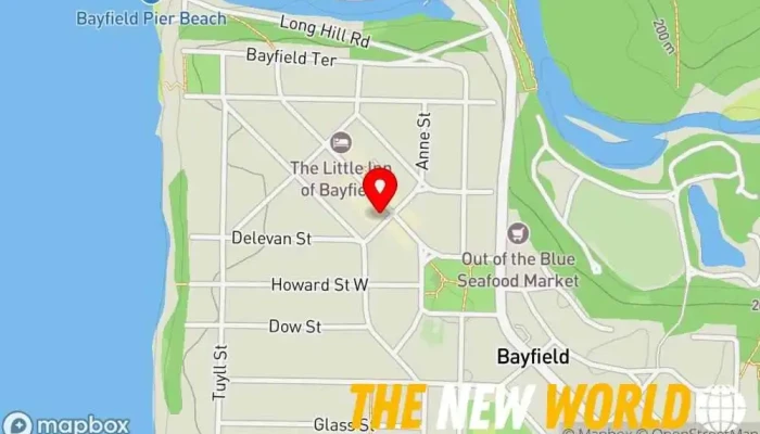 map of Bayfield & Area Chamber Chamber of Commerce in Bluewater