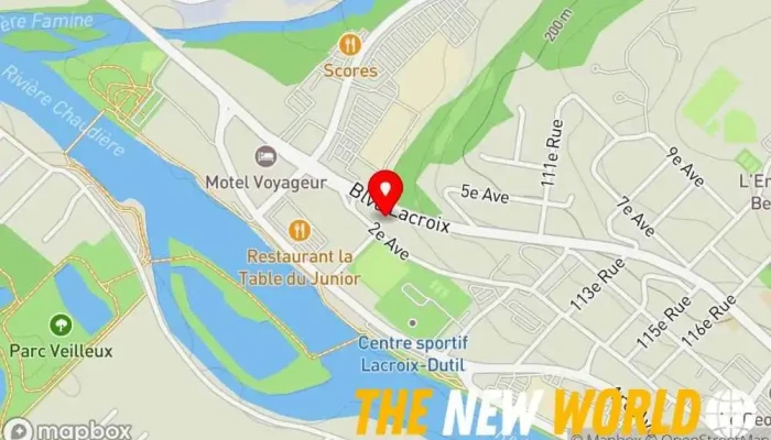 map of Beauce Design. Engineering consultant in Saint-Georges