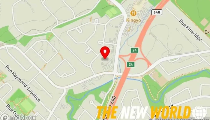 map of Beauma Services Inc. Software company in Blainville