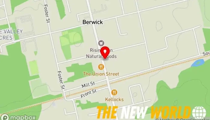 map of Berwick Chiropractic Health & Wellness Centre Chiropractor, Acupuncture clinic, Massage therapist, Physical therapist in Berwick