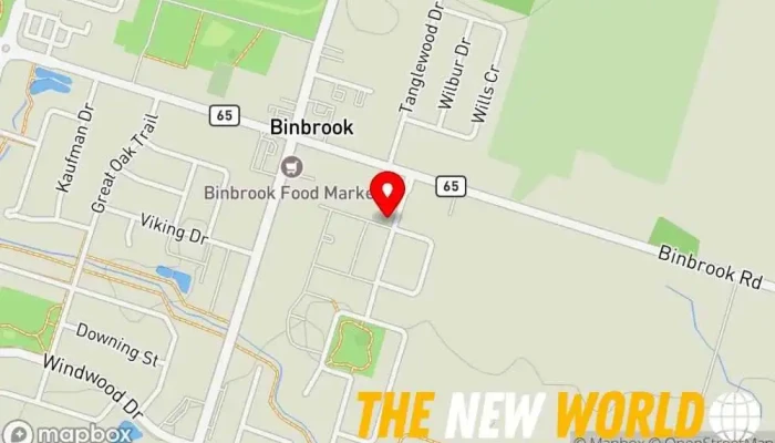 map of Binbrook Professional Tax Services Tax preparation service in Binbrook