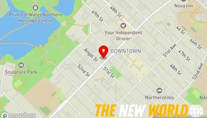 map of Biswanath Chakrabarty & Co CGA Bookkeeping service in Yellowknife