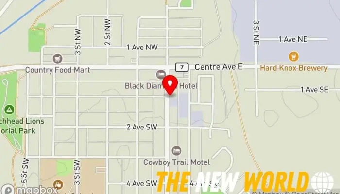 map of Black Diamond Denture Clinic Denture care center in Diamond Valley