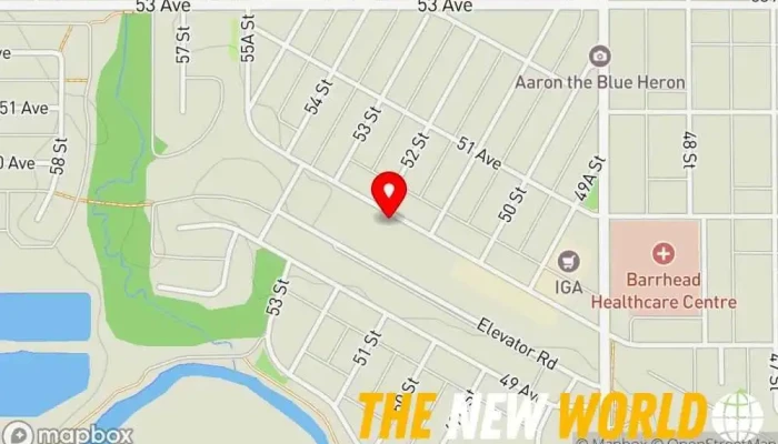 map of Blue Heron Support Services Association Association / Organization in Barrhead