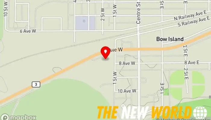 map of Bow Island Auto Service 2014 Auto repair shop in Bow Island