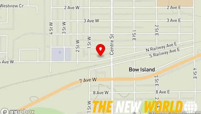 map of Bow Island Building Supplies Ltd Lumber store, Building materials store, Building materials supplier, Electrical supply store, Hardware store, Paint store, Plumbing supply store, Tool rental service in Bow Island