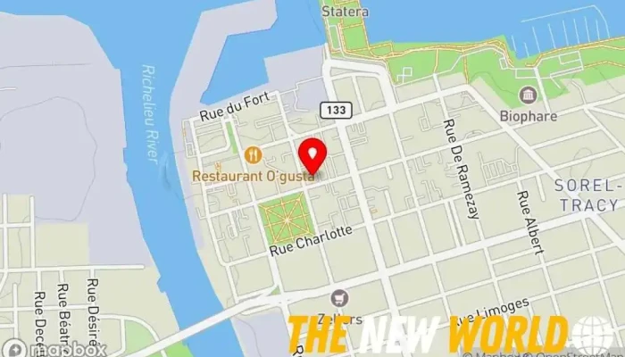 map of Brunet D Gauthier et J-P Paquin, Pharmaciens pharm. prop. Affiliés Pharmacy, Health consultant in Sorel-Tracy