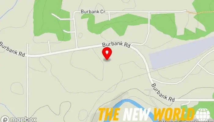 map of Burbank heights Housing development in Blackfalds