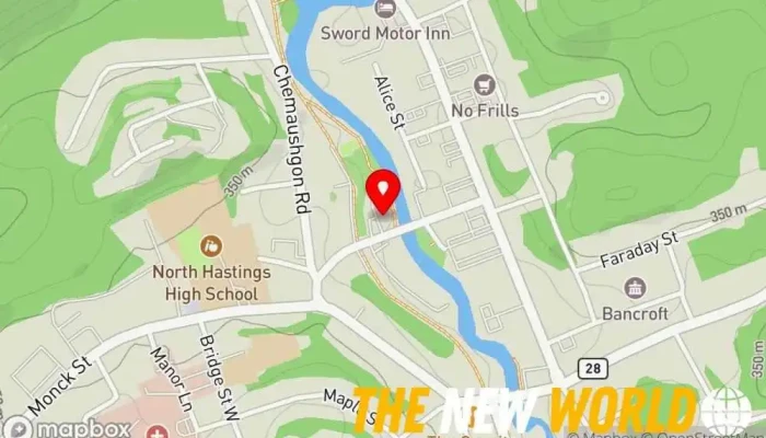 map of Canada Post Post office in Bancroft
