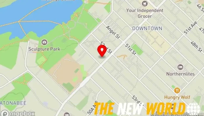 map of CDÉTNO (Conseil de développement économique des Territoires du Nord-Ouest) Employment center in Yellowknife