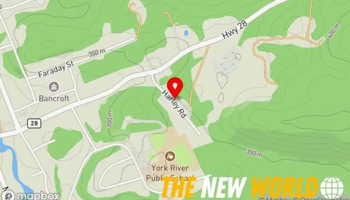 map of Central Ontario Scrap Metals Salvage yard in Bancroft