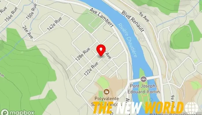 map of Charles Grondin Enr Painter in Beauceville