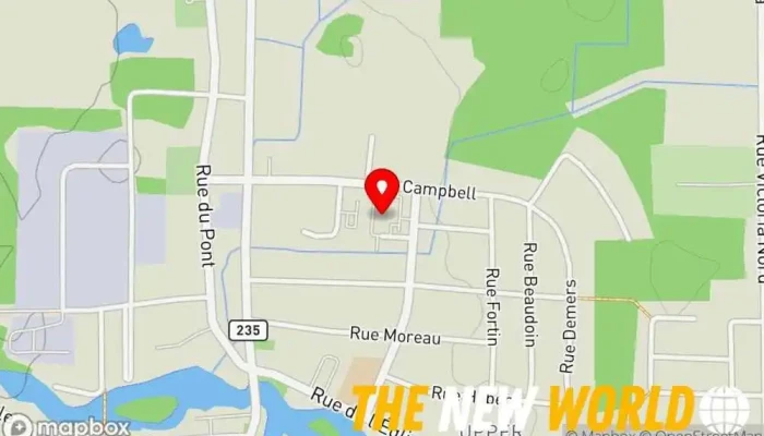 map of CHSLD De Bedford Retirement home in Bedford