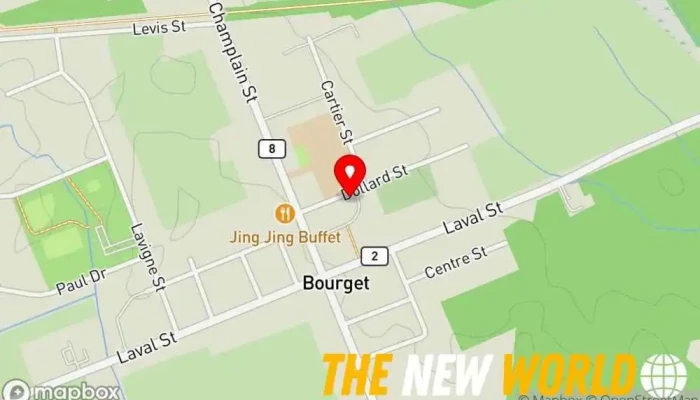 map of Clarence-Rockland Public Library - Bourget branch Public library in Bourget