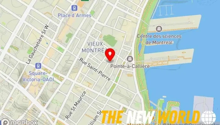 map of CloudOps Inc. Computer support and services in Montreal