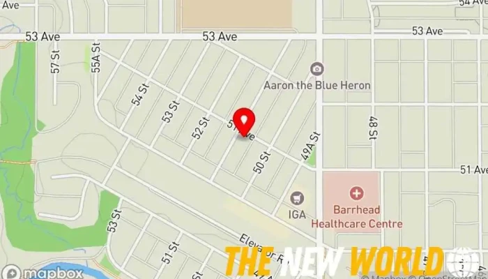 map of Co-operators - Jensen Agencies Inc Insurance agency, Auto insurance agency, Financial consultant, Home insurance agency, Investment service, Life insurance agency in Barrhead