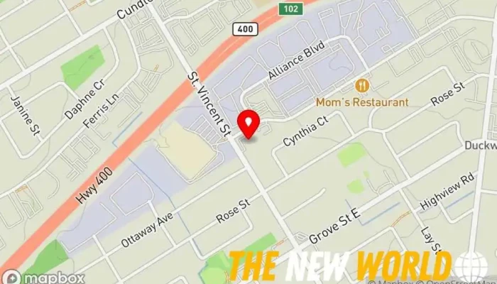 map of Commissionaires - Barrie Security guard service, Fingerprinting service in Barrie