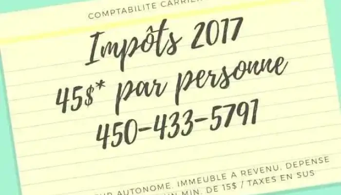 Comptabilite Carrier -  By Owner - Blainville