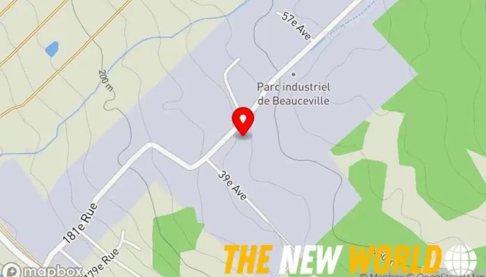 map of Constructions G B M Inc (Les) Construction company in Beauceville