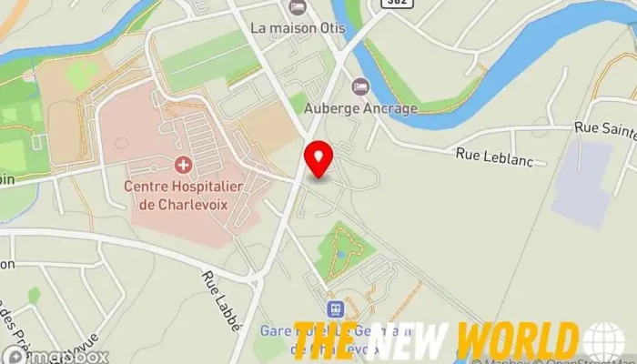 map of Cours Prénataux Montréal & Québec Health consultant in Baie-Saint-Paul