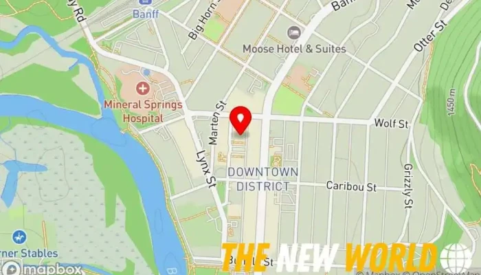 map of Defending Awesome Print shop, Clothing store, Custom label printer, Digital printing service, Embroidery shop, Graphic designer, Photo shop, Sign shop, Sticker manufacturer, Vehicle wrapping service in Banff