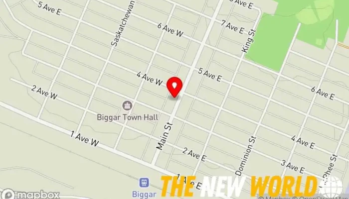 map of Doctors Vision Care Biggar Optometrist in Biggar