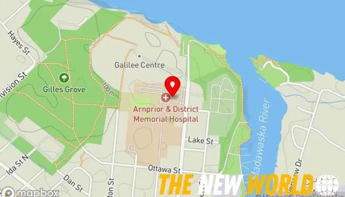 map of Dynacare Laboratory and Health Services Centre Medical laboratory in Arnprior