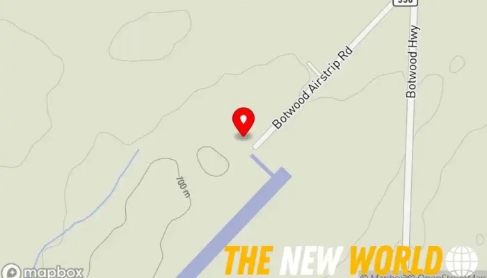 map of Exploits Valley (Botwood) Airport Airstrip in Newfoundland and Labrador
