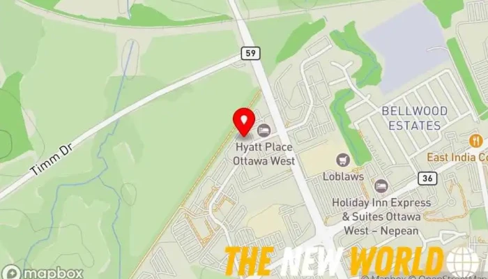 map of Fasple Technologies Inc. Software company, Internet marketing service in Nepean