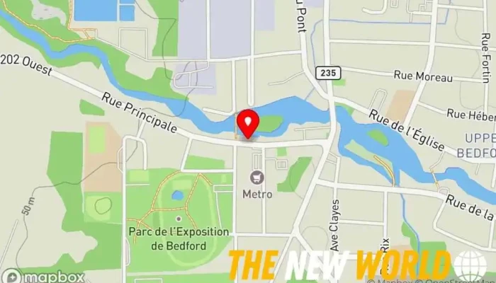 map of Félix Dandurand Courtier Immobilier Royal Lepage Real estate agent in Bedford