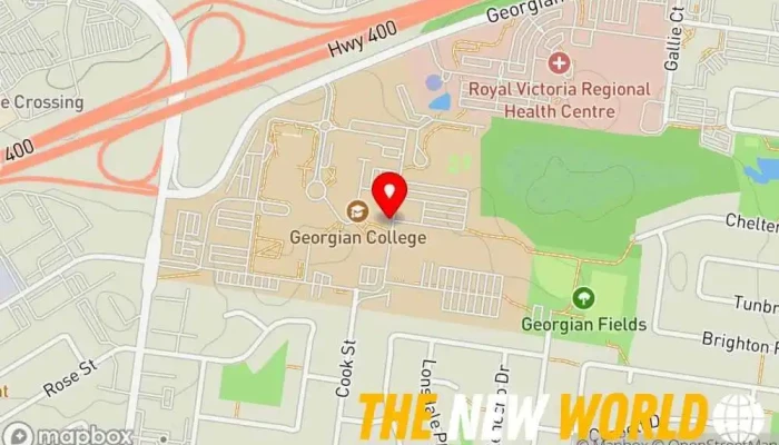 map of Georgian College IT Support Computer support and services in Barrie