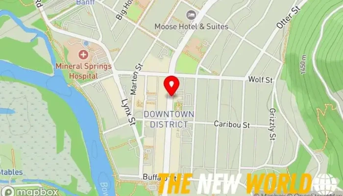 map of Highline Law Office General practice attorney in Banff