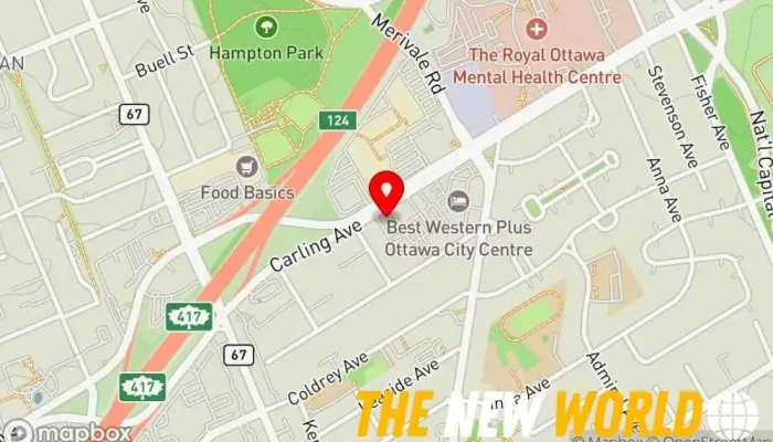 map of Hill POS Inc. Computer support and services, Business to business service in Ottawa